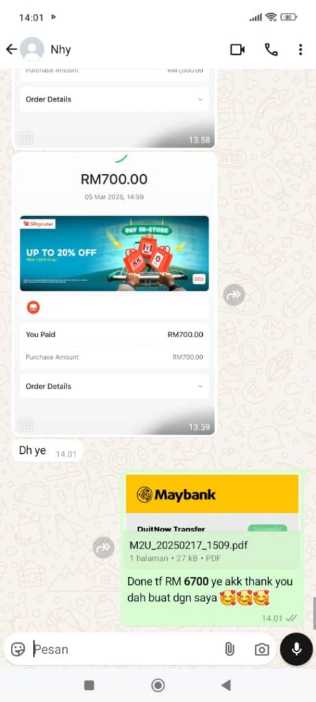 Testimoni 3 Pelanggan Kami